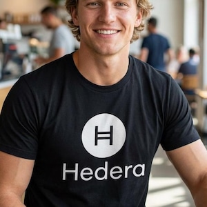 Hedera Hashgraph Logo Tee - Custom HBAR Crypto Shirt for Blockchain Developers & Traders