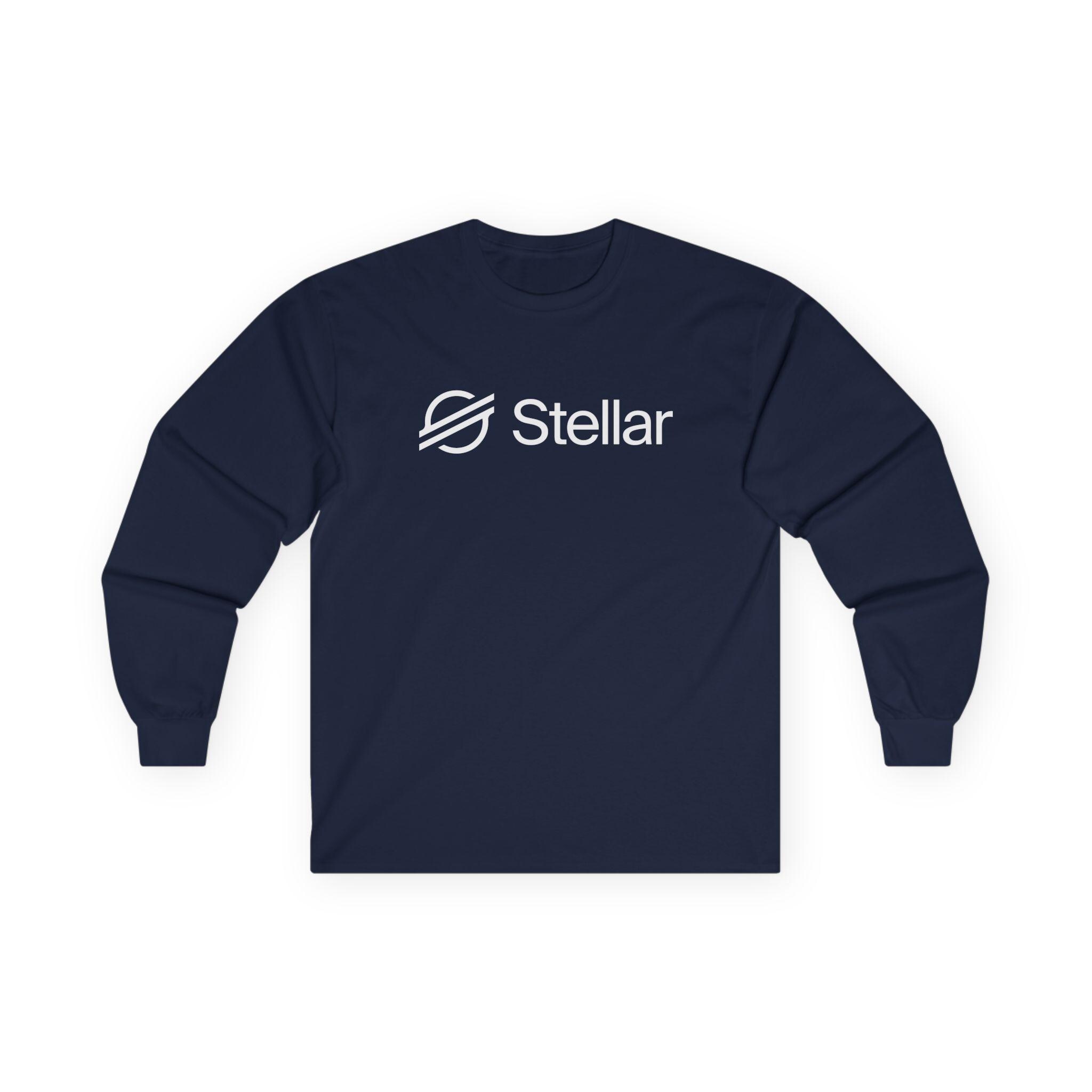 Stellar 暗号通貨 長袖コットンシャツ - XLM Crypto Tシャツ | Stellar Lumens Tシャツ |  ブロックチェーンアパレル | Stellar Merch | サイズ S～5XL - Etsy 日本