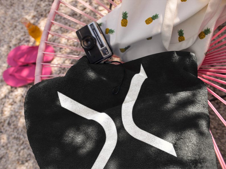 XRP Beach Towel | Ripple Crypto Towel | Cryptocurrency Pool Towel | Crypto Towel image 6