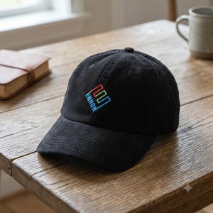 Enron Embroidered Corduroy Hat – Finance Meme Dad Cap