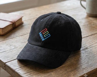 Enron Embroidered Corduroy Hat – Finance Meme Dad Cap