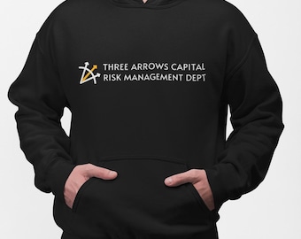 Three Arrows Capital Risk Management Hoodie, 3AC Parody Sweatshirt, Crypto Hedge Fund Meme, Cryptocurrency Humor, Finance Gift