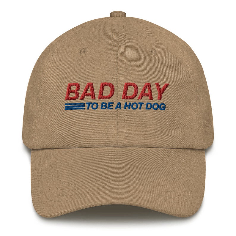 Bad Day To Be a Hot Dog Hat, Funny Dad Hat, Costco, Kirkland Signature, All Beef Hot Dog