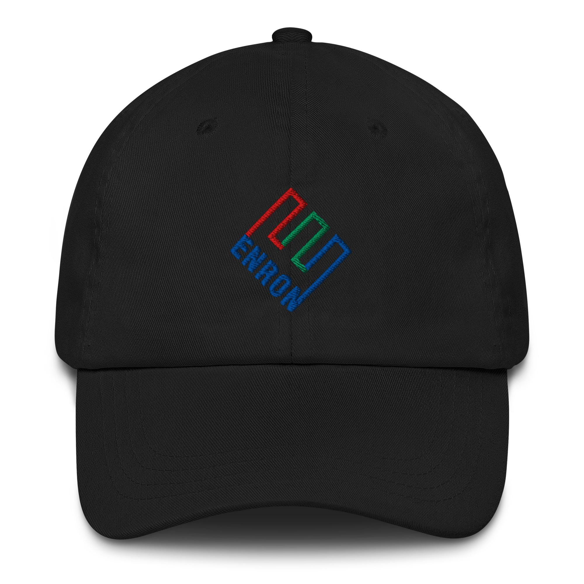 Enron Risk Management Hat Enron Logo Embroidered Dad Hat - Funny Wall Street Merch for Him ...