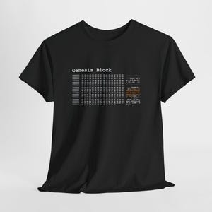 Bitcoin Genesis Block Code Shirt | BTC Krypto-T-Shirt | Digitales Lockdown TShirt