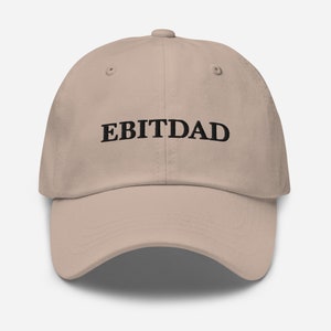 EBITDAD Hat, Funny Financial Dad Hat, Investment Banking Cap, EBITDA Accounting Hat, Stonks Gift