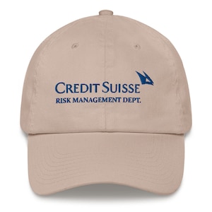 Credit Suisse Risk Management Dept. Dad Hat | Funny