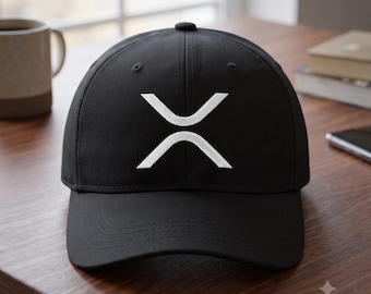 XRP Dad Hat, Ripple Crypto Baseball Cap, Cryptocurrency Hat, Adjustable Crypto Cap, XRP Gift
