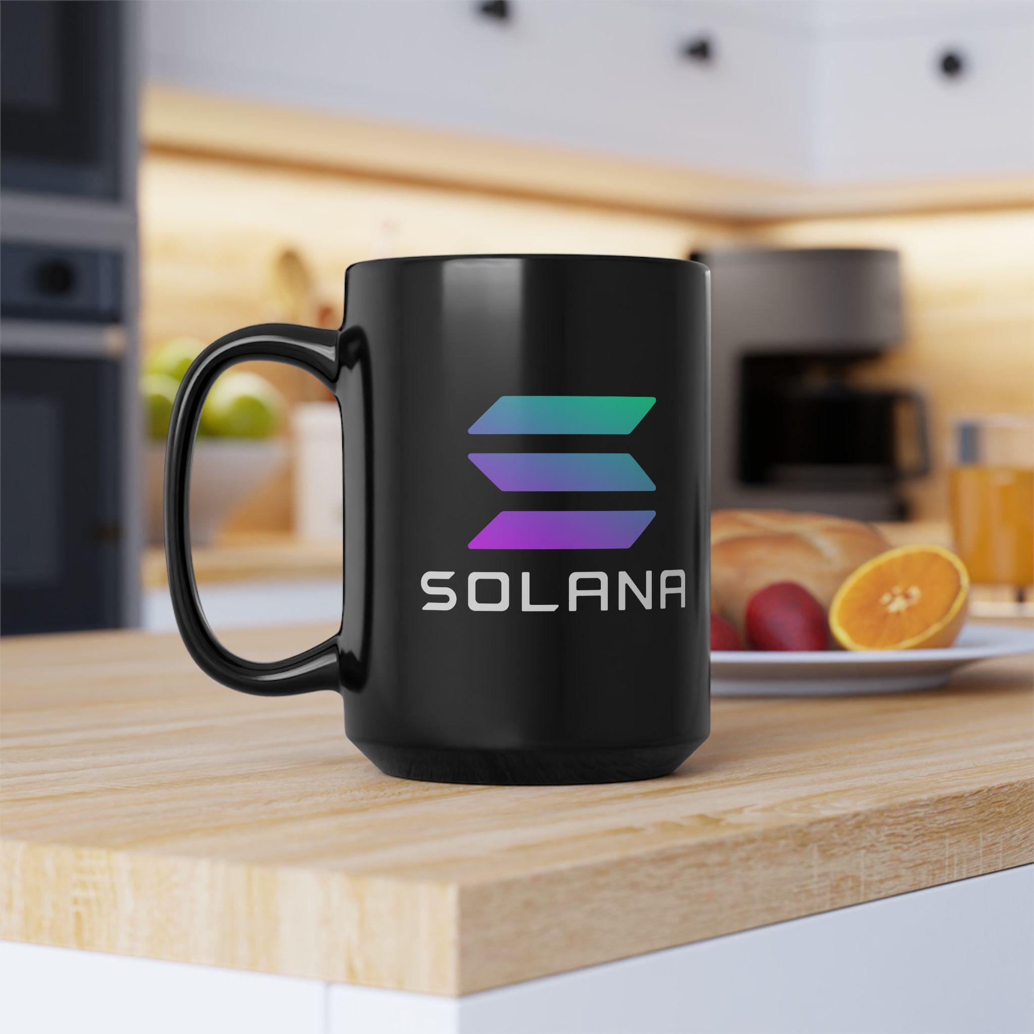 Solana Coffee Mug - 11oz/15oz | SOL Crypto Mug | Cryptocurrency Mug | Black  Crypto Coffee Cup - Etsy
