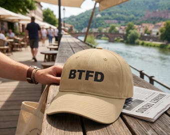 BTFD Dad Hat - Buy The Dip Embroidered Cap, Funny Crypto Headwear, Stock Market Meme Gift