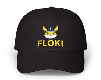 Floki Inu Viking Dog Embroidered Cap - Crypto Meme Token Hat for Memecoin Traders