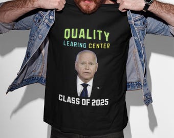 Camiseta del Centro de Aprendizaje de Calidad, Camiseta de parodia de Tim Walz, Camiseta con meme político de Minnesota