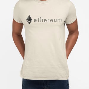 Ethereum ETH T-Shirt, Blockchain Apparel, Cryptocurrency Shirt, Ethereum Merch, Vitalik Buterin, Crypto Merch, Crypto Trader Gift, ETH Tee