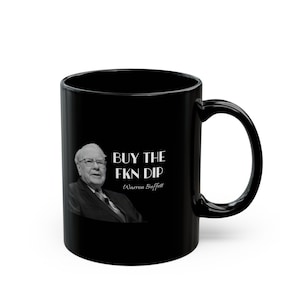 Compra la taza de café "The Fkn Dip" de Warren Buffett, 325 ml/400 ml, divertida taza de Warren Buffett, Oráculo de Omaha, taza parodia de Berkshire Hathaway, Wall Street