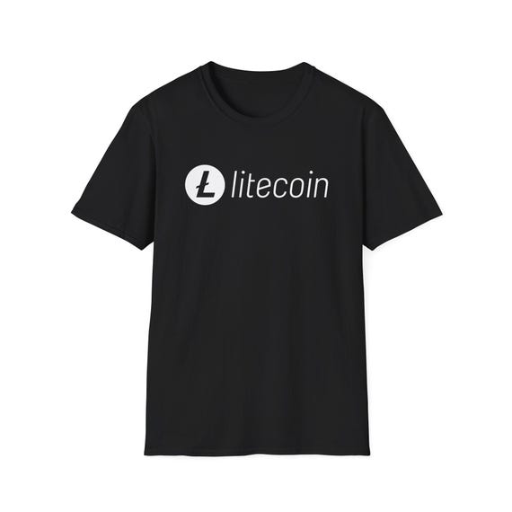 Litecoin Moon Logo Cryptocurrency T-Shirt Litecoin Moon Logo Cryptocurrency T-Shirt