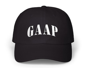 GAAP Accounting Meme Dad Hat - Embroidered CPA Auditor Cap, Funny Accountant Gift, Finance Humor, Corporate Satire Asset
