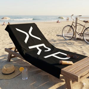 XRP Beach Towel | Ripple Crypto Towel | Cryptocurrency Pool Towel | Crypto Towel image 7