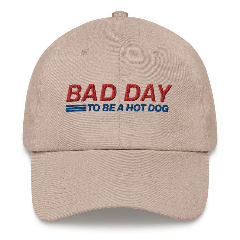 Bad Day To Be a Hot Dog Hat, Funny Dad Hat, Costco, Kirkland Signature, All Beef Hot Dog