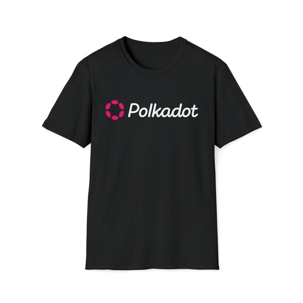 Polkadot DOT Cotton Crewneck T-Shirt, Crypto Shirt, Cryptocurrency Tee, Blockchain, Web3, DeFi, HODL, To The Moon