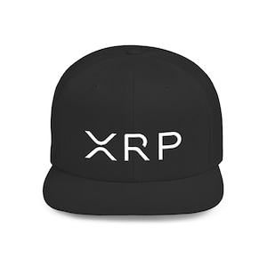 XRP Ripple Snapback Hat – Embroidered Crypto Flat Bill Cap