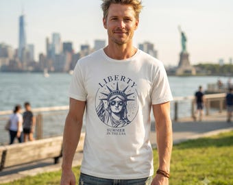 Liberty Summer in the USA Shirt - America's 250th Birthday Tee, USA 250 Patriotic Tee, Fourth of July Shirt, Independence Day Gift