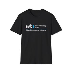 SVB Risk Management Intern T-Shirt: Funny Banking Parody Tee