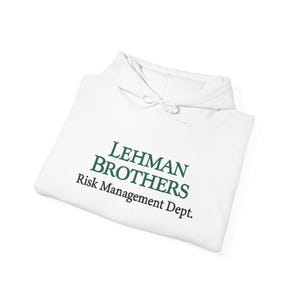 GR8Shop Lehman Brothers Risk Management Department 2008 Bianco tazza di caffè con Nero Rim & Handle Mug
