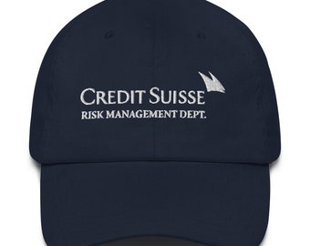 Credit Suisse Risk Management Dept. Dad Hat | Funny