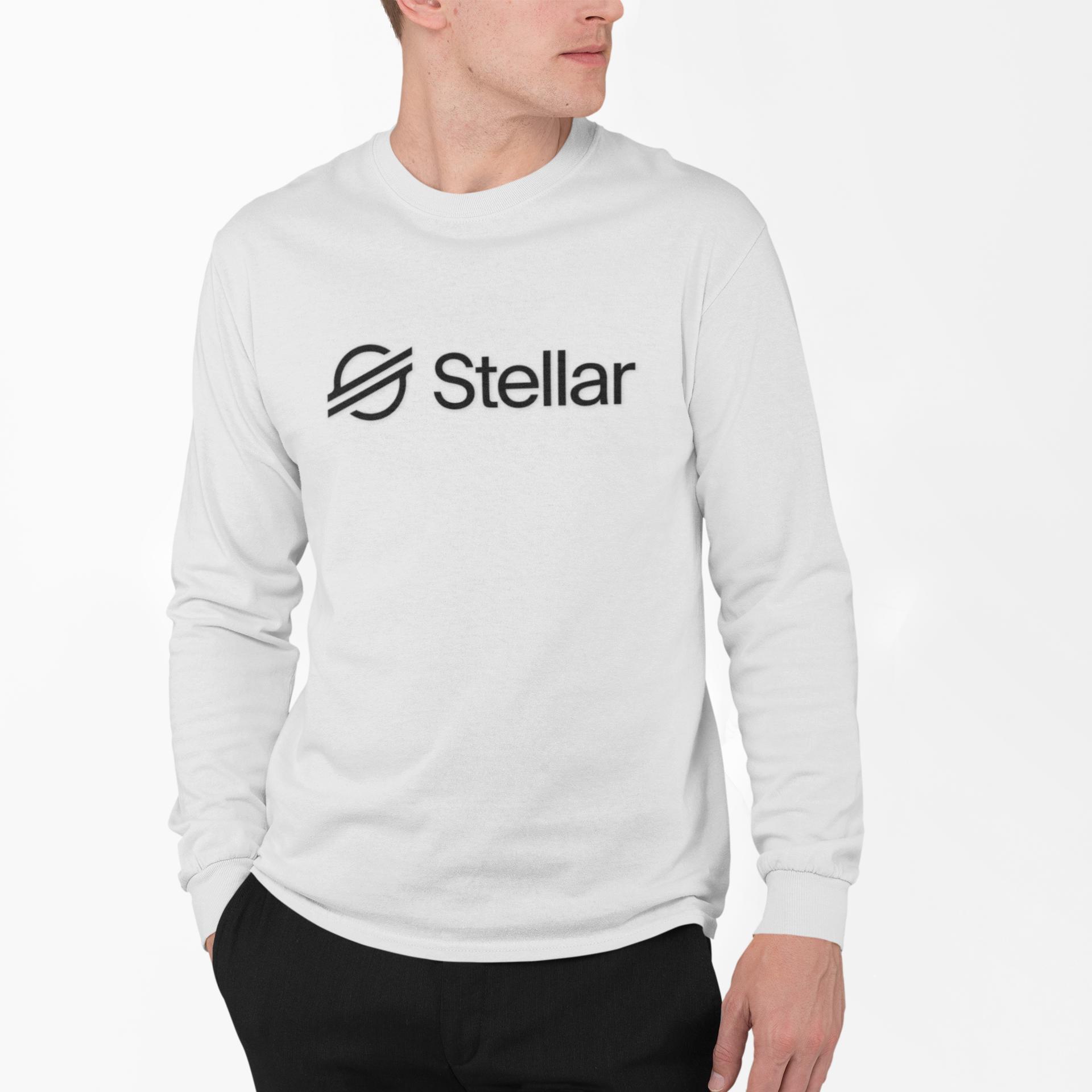 Stellar 暗号通貨 長袖コットンシャツ - XLM Crypto Tシャツ | Stellar Lumens Tシャツ |  ブロックチェーンアパレル | Stellar Merch | サイズ S～5XL - Etsy 日本
