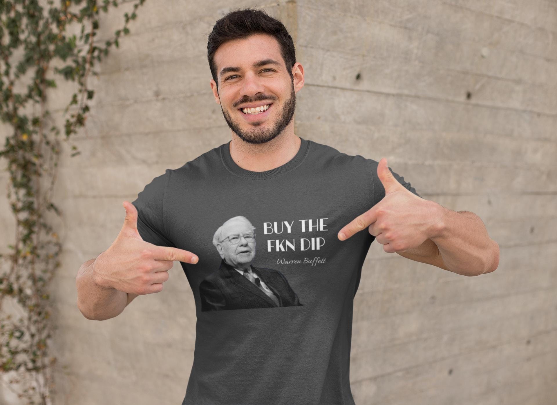 Buy the Dip Warren Buffett Style T-shirt | Funny Stock Market 