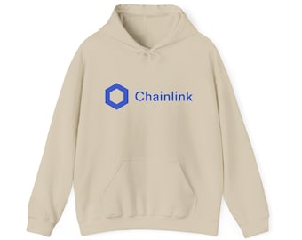 Chainlink Cryptocurrency Hoodie, Blockchain Apparel, Crypto Merch