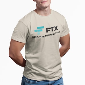 FTX Risk Management Dept. Cotton T-Shirt, Funny FTX Fraud Tee, Cryptocurrency Graphic Shirt, Sam Bankman-Fried, Blockchain, Crypto Merch