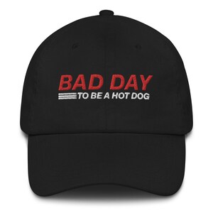 Bad Day To Be a Hot Dog Hat, Funny Dad Hat, Costco, Kirkland Signature, All Beef Hot Dog