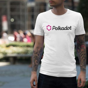 Polkadot DOT Cotton T-Shirt, Cryptocurrency Tee, Blockchain Apparel, Polkadot Merch, Crypto Clothing, DOT Cryptocurrency Merch, HODL