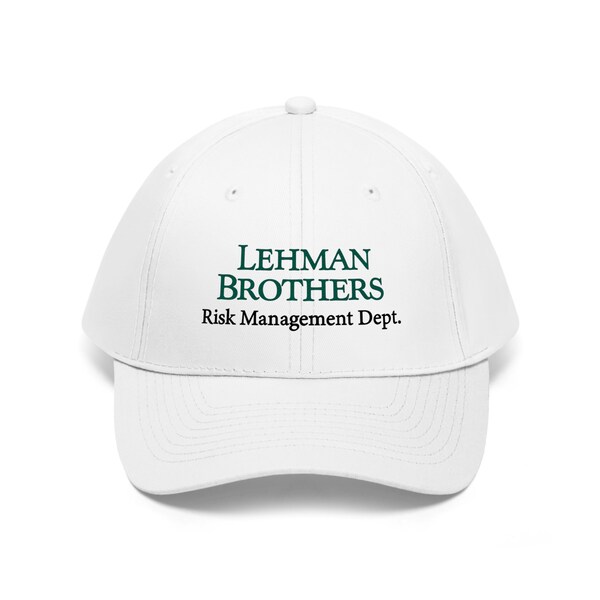 Lehman Brothers Risk Management Hat Etsy UK Lehman Brothers Risk Management Hat Etsy UK