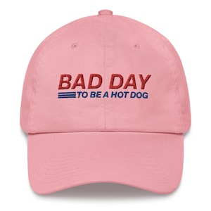 Bad Day To Be a Hot Dog Hat, Funny Dad Hat, Costco, Kirkland Signature, All Beef Hot Dog