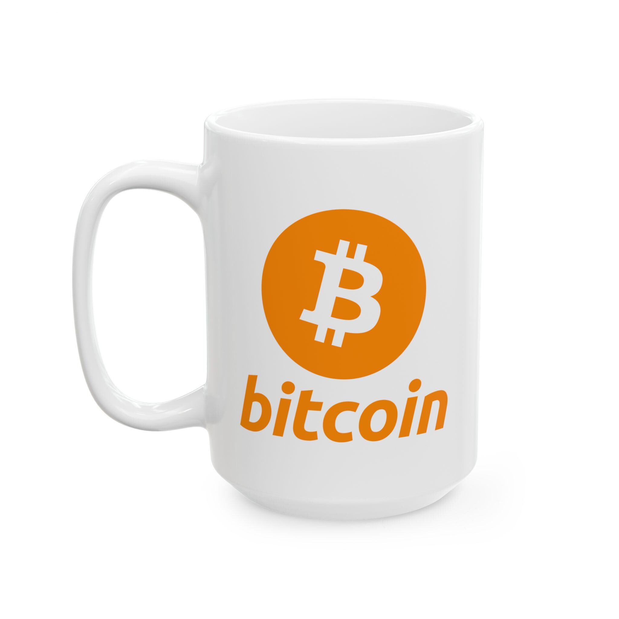 Bcoin accettato qui Valuta criptografica Btc Tazza bianca Tazza da caffè Tazza da caffè Tazza da caffè in vetro Tazza da viaggio calda e fredda  15