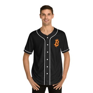 Bitcoin Satoshi Baseball Jersey, Black Bitcoin Jersey, Satoshi Nakamoto, Bitcoin #21 Baseball Shirt, Bitcoin Merch, BTC Jersey, Crypto Gift