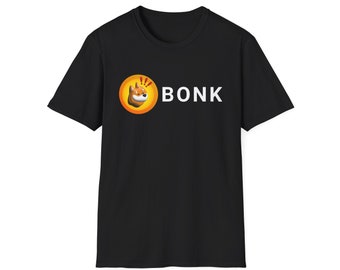 BONK Coin Crewneck T-Shirt, The Dog Coin of The People, Cryptocurrency, Crypto Token, Meme