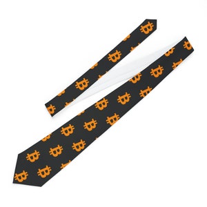 Bitcoin Necktie - BTC Crypto Tie, Cryptocurrency Trader Gift, Blockchain Investor Apparel image 9