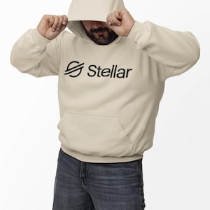 Stellar XLM Hoodie, Stellar Lumens Sweatshirt, Crypto Blockchain Apparel, XLM Cryptocurrency Hoodie, Stellar Merch, Crypto Clothing, HODL