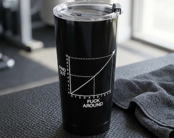 FAFO Tumbler - F Around and Find Out 20oz Cup, Funny Adult Humor Travel Mug, Stainless Steel Tumbler