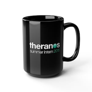 Theranos Summer Intern 2015 Coffee Mug, Black Theranos Mug, Theranos Parody Cup, Finance Bro, Bad Blood, Funny Theranos Coffee Cup, Stonks