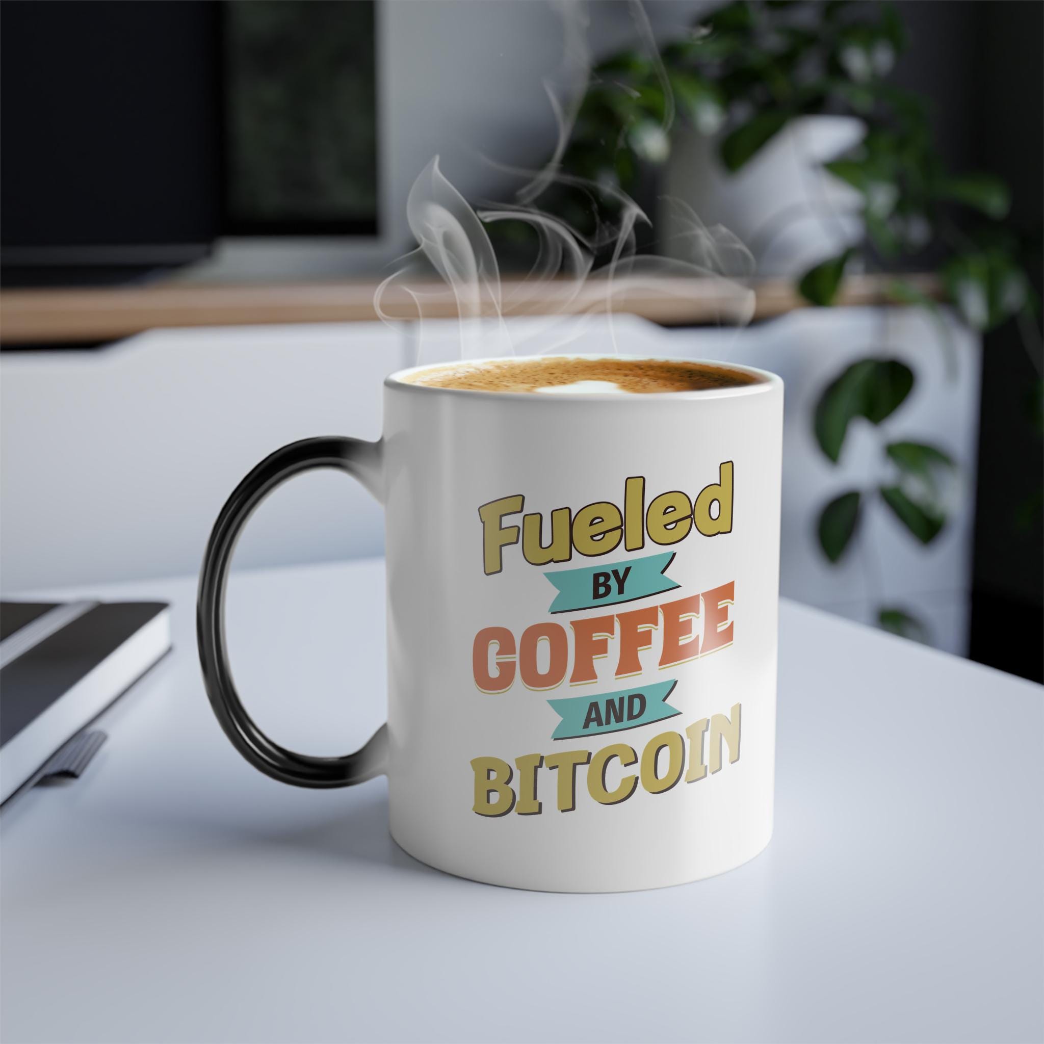 Tazza che cambia colore alimentata da caffè e Bitcoin - Etsy Italia