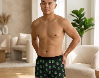 Pepecoin PEPE Boxer Briefs, Pepe Meme Token Underwear, Memecoin Crypto Gift