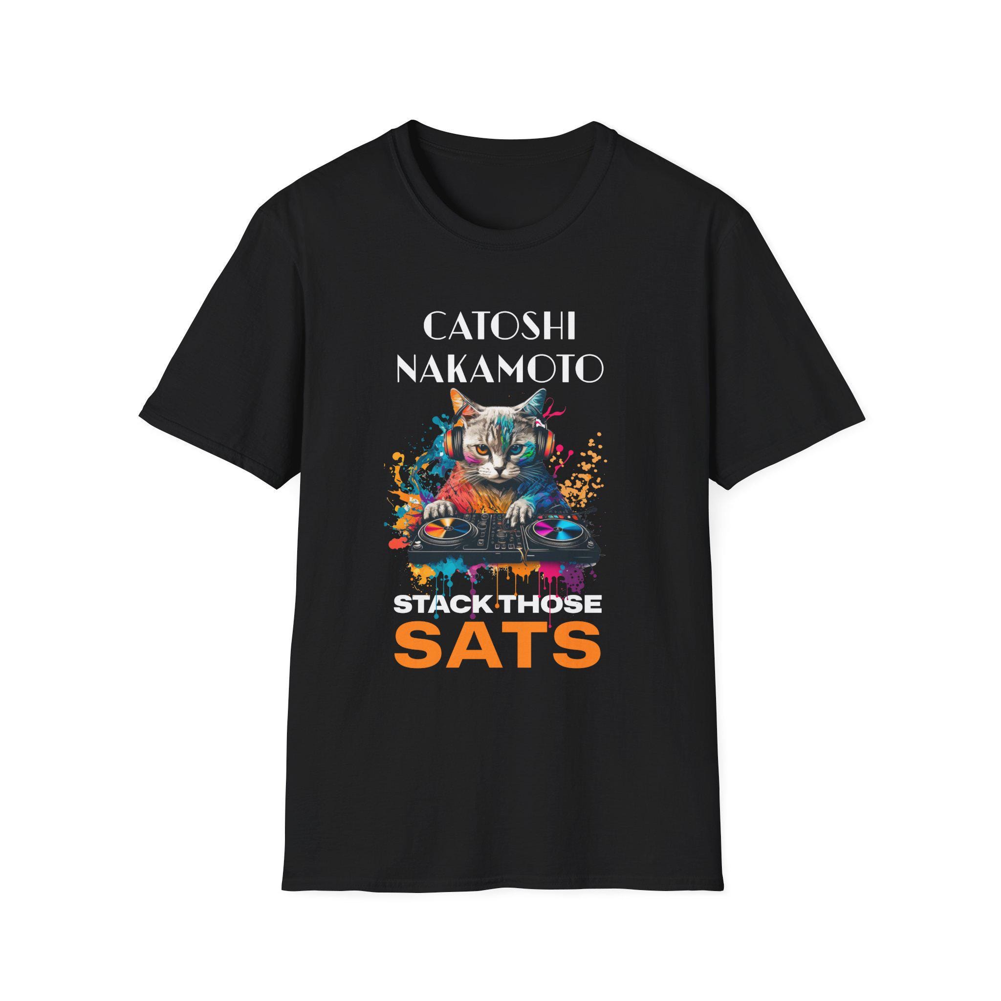 Catoshi Nakamoto Bitcoin Shirt | Funny Crypto Cat Meme Tee | Stack Those  SATS | DJ Cat Cryptocurrency Graphic T-shirt - Etsy Australia