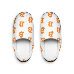 Bitcoin Logo Slippers | Cozy Footwear for Crypto Lovers, Blockchain Apparel, Bitcoin Slippers for Men, BTC Slippers, Comfy Bitcoin Slippers