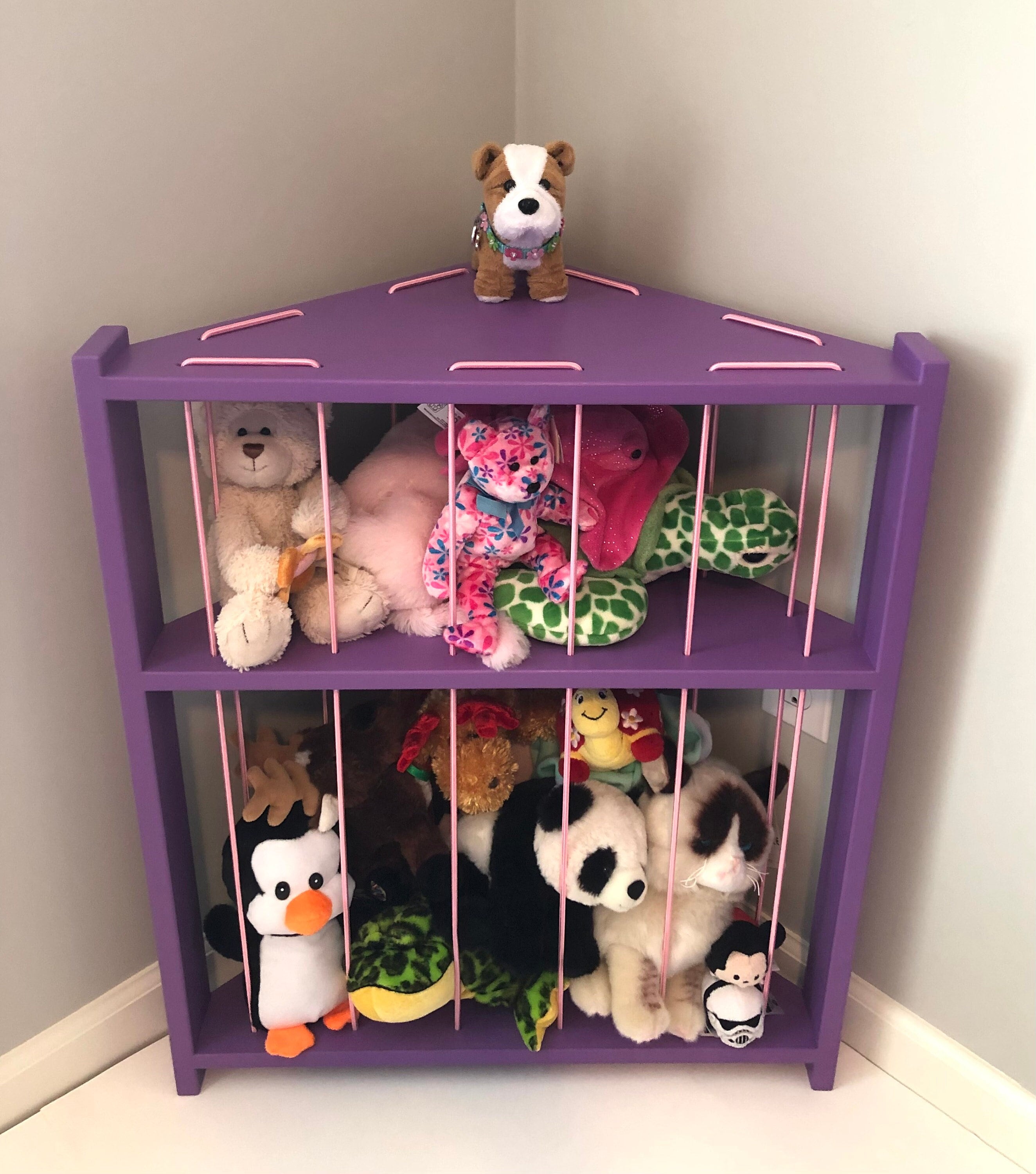  Jtksfcl Stuffed Animal Storage Wood Corner Plush Toys