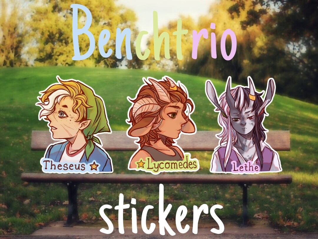Bench Trio Vinyl Stickers dream SMP Etsy