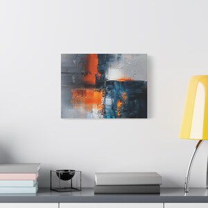 Fragmented Colors Time Scraped Canvas Matte Canvas Stretched 1.25"